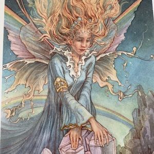 8.5x11 CRYSTAL FAIRY PRINT. NEW/SEALED. GORGEOUS pastel colors